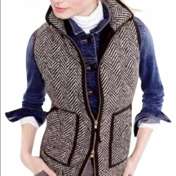 J. Crew Herringbone Excursion Vest XS - Picture 8 of 14